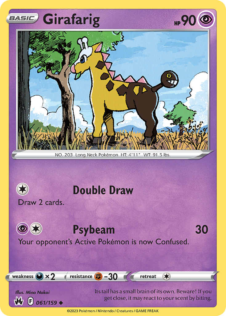 Girafarig Crown Zenith 61