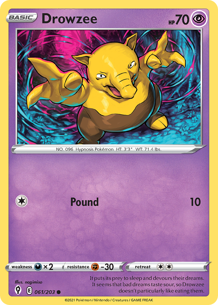 Drowzee Evolving Skies 61