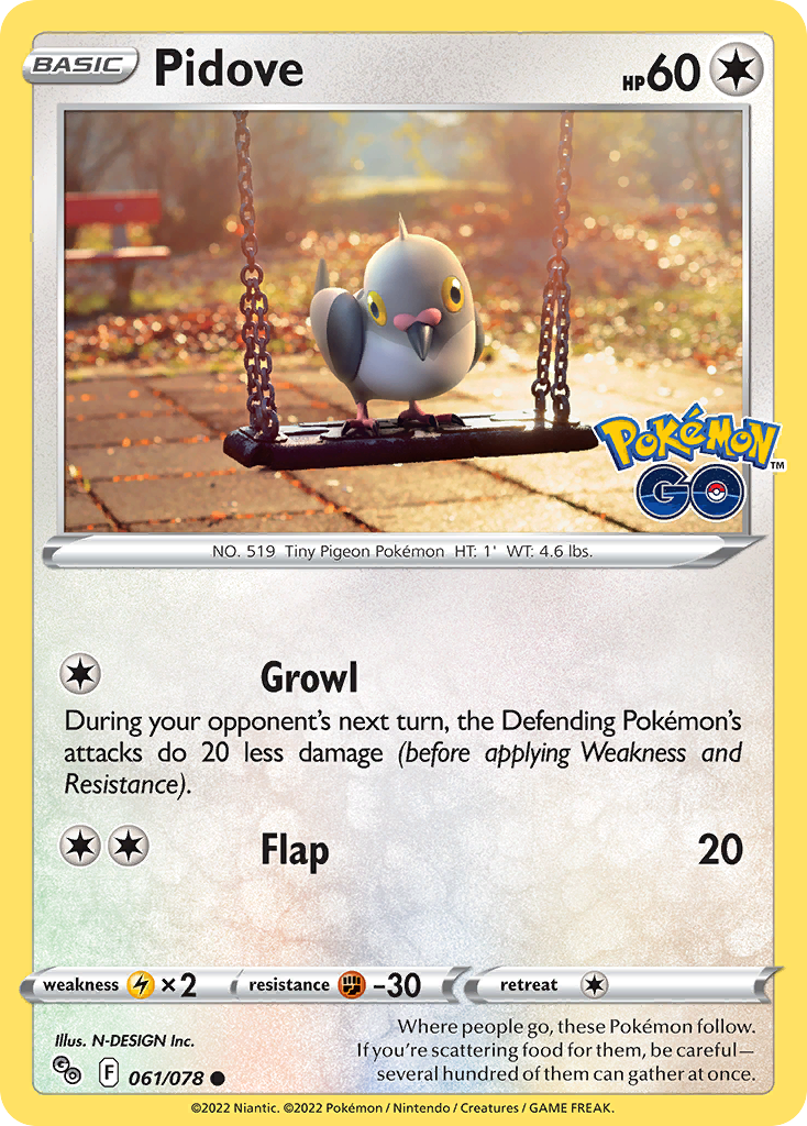 Pidove Pokémon GO 61