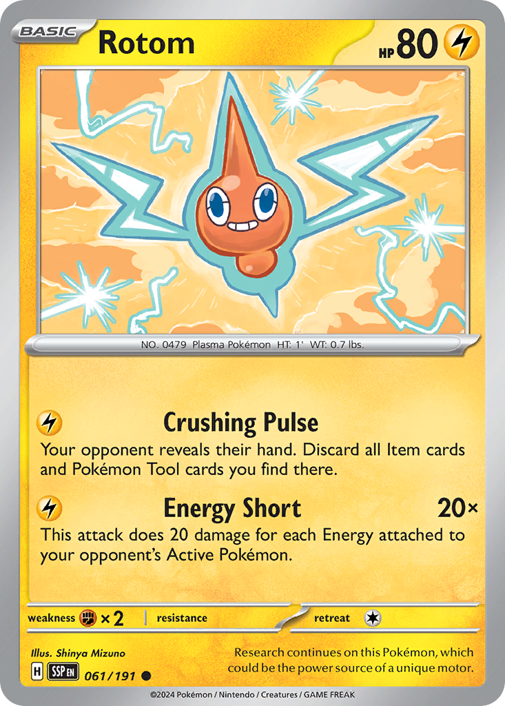 Rotom Surging Sparks 61