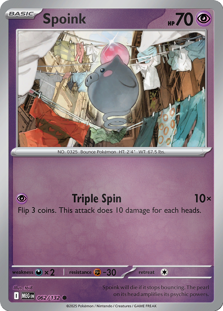 Spoink [Reverse Holo] #62