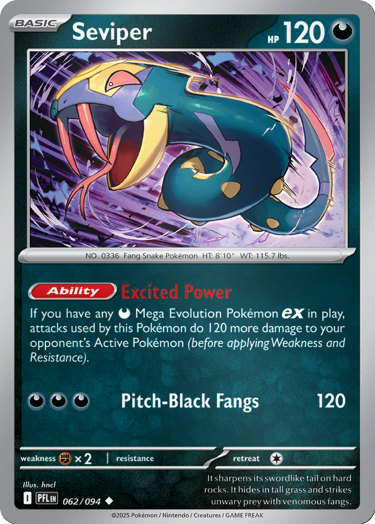 Seviper [Reverse Holo] #62