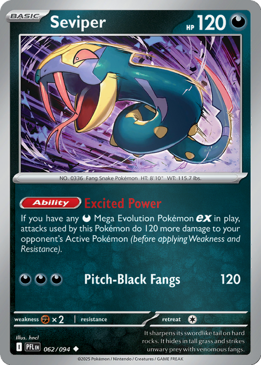 Seviper [Reverse Holo] #62