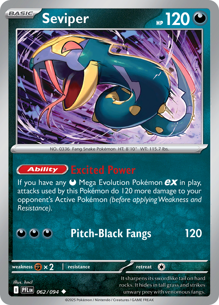 Seviper Phantasmal Flames 62