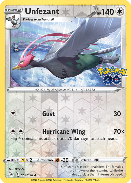 Unfezant [Reverse Holo] #63