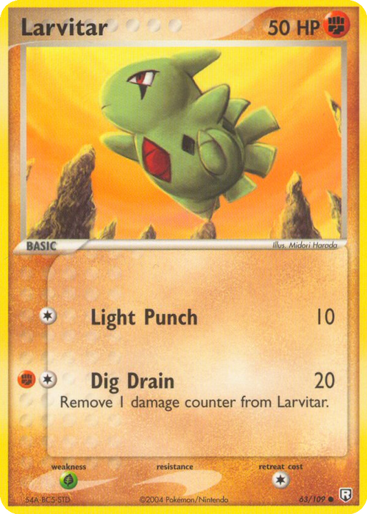 Larvitar [Reverse Holo] #63