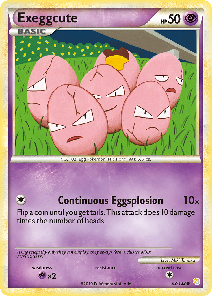 Exeggcute HeartGold & SoulSilver 63