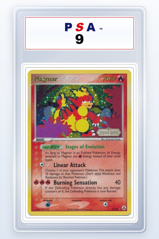 Magmar [Reverse Holo] #21 PSA 9