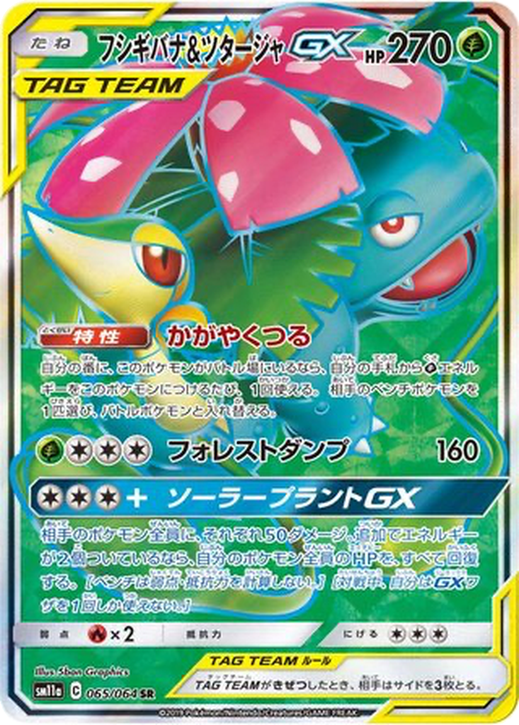 Venusaur & Snivy GX #65