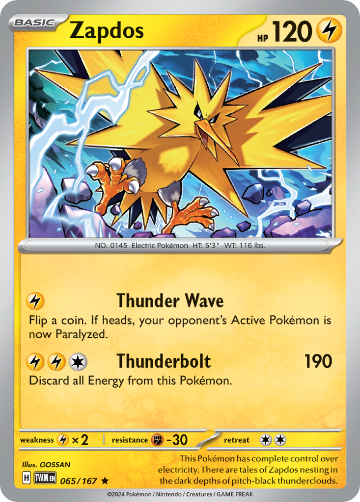 Zapdos Twilight Masquerade 65