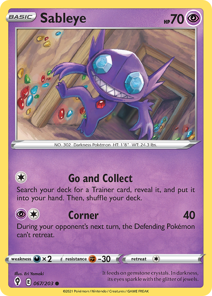 Sableye Evolving Skies 67