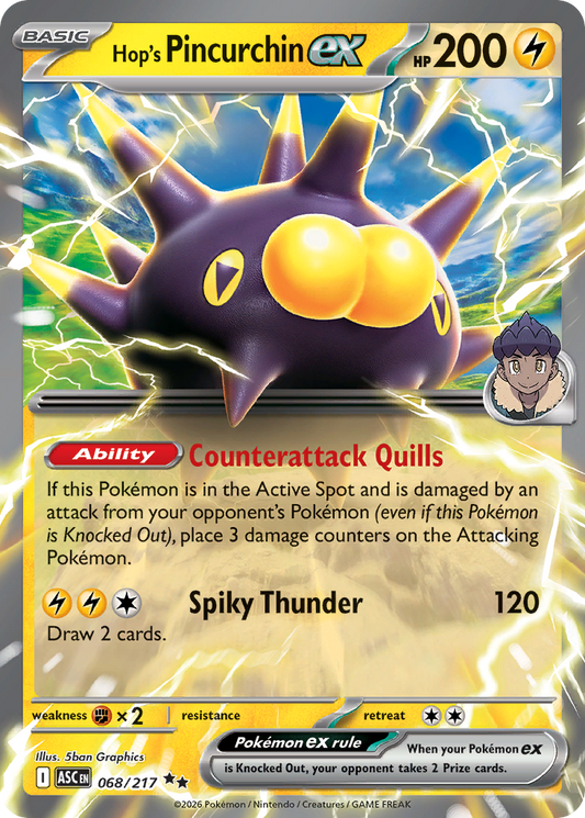 Hop's Pincurchin ex #68