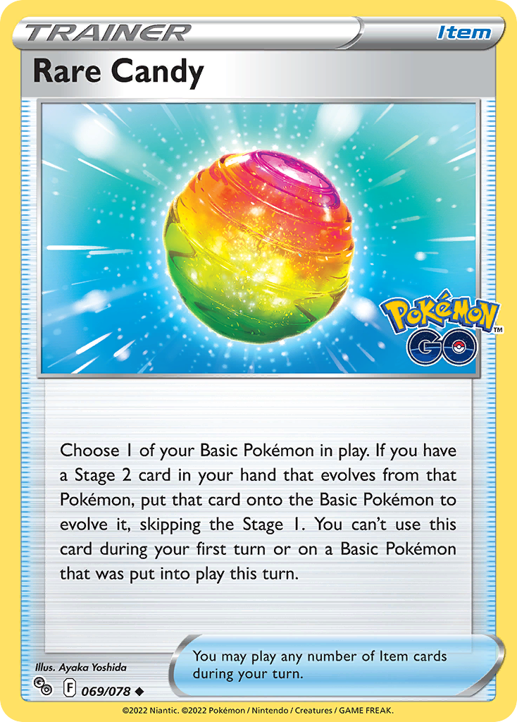 Rare Candy Pokémon GO 69