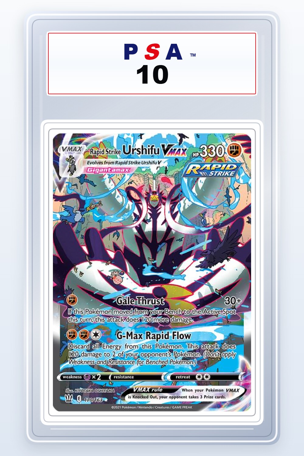 Rapid Strike Urshifu VMAX #170 PSA 10