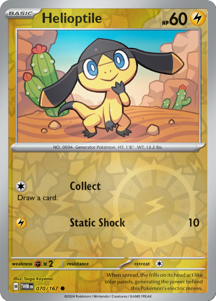 Helioptile [Reverse Holo] #70