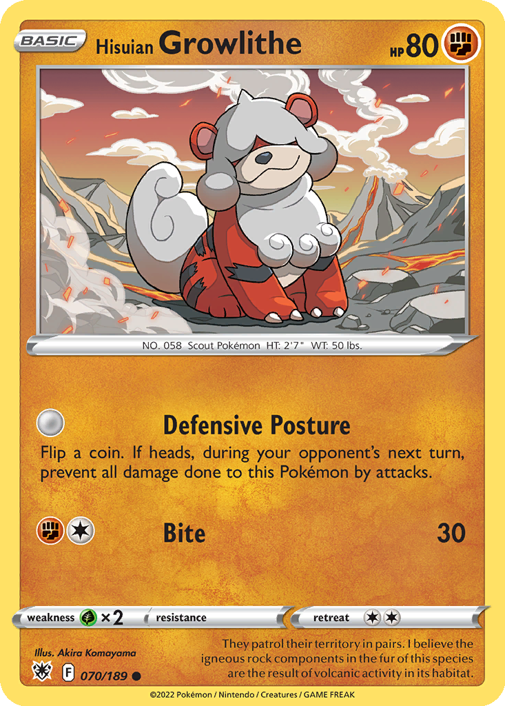 Hisuian Growlithe #70
