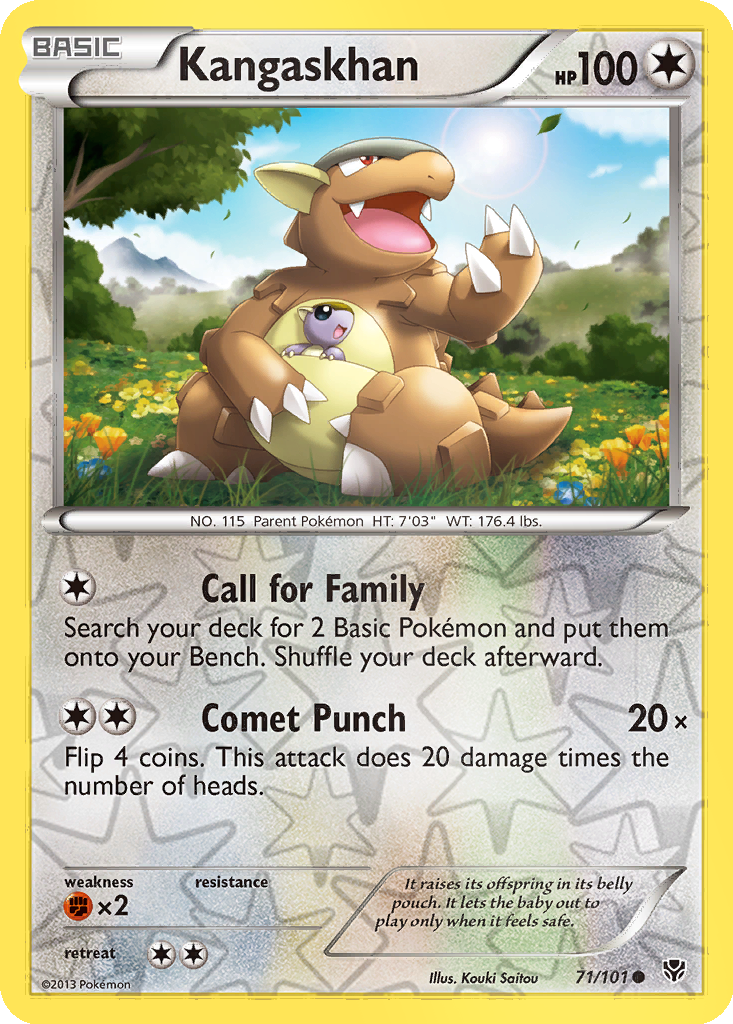 Kangaskhan [Reverse Holo] #71