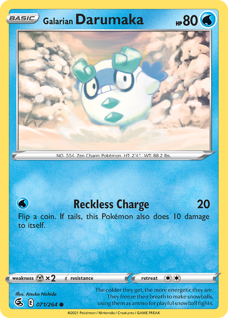 Galarian Darumaka Fusion Strike 71