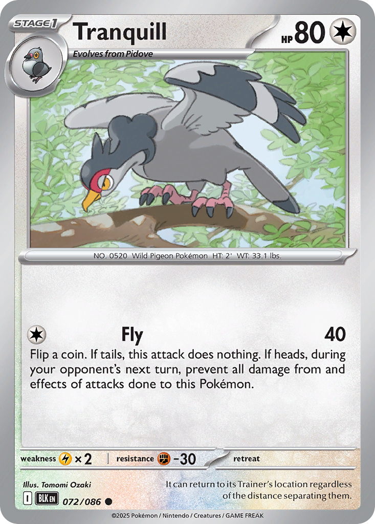 Tranquill Black Bolt 72