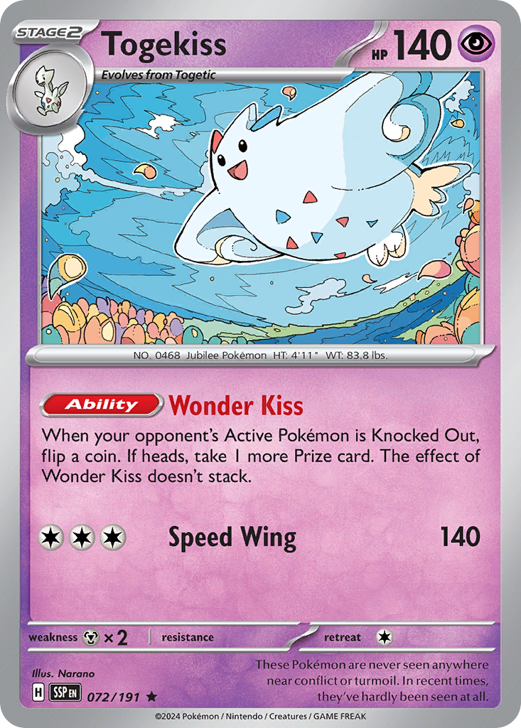 Togekiss Surging Sparks 72
