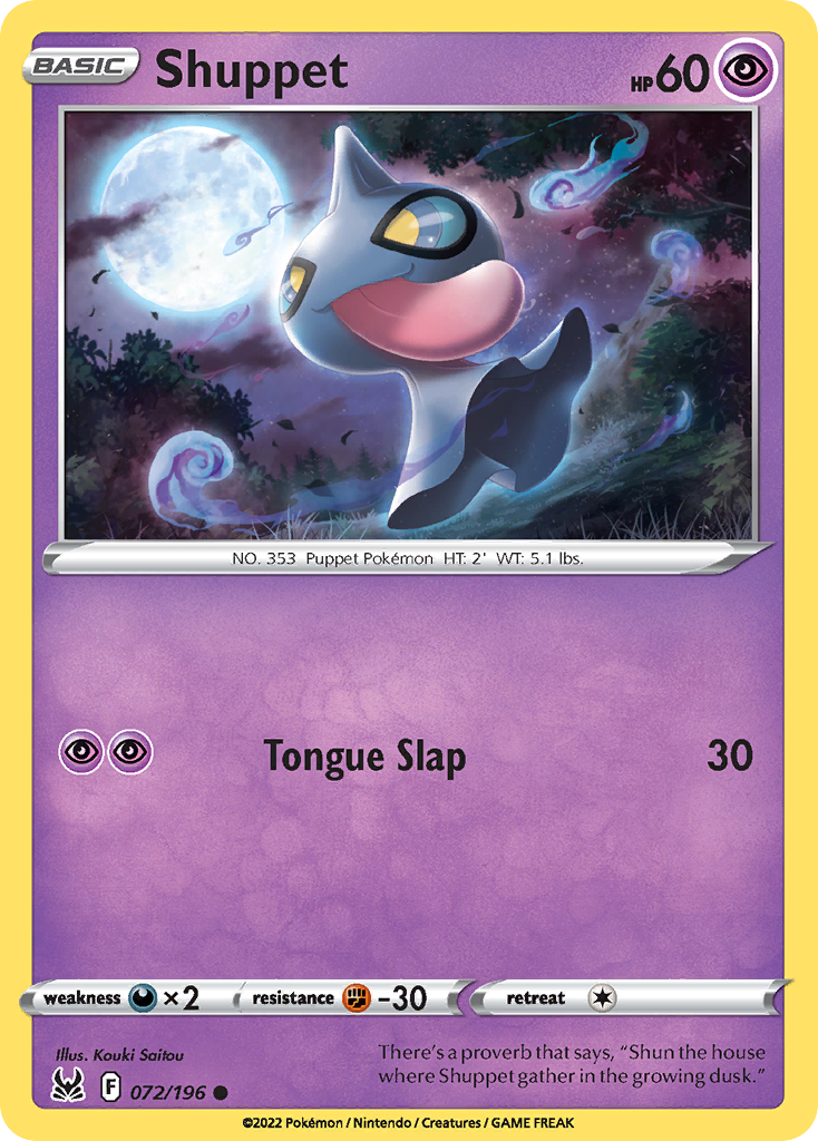 Shuppet Lost Origin 72