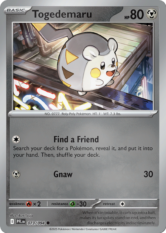 Togedemaru [Reverse Holo] #73