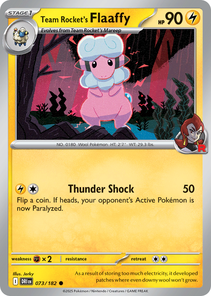 Team Rocket's Flaaffy Destined Rivals 73