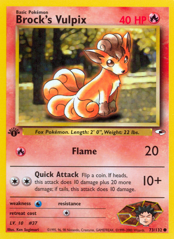 Brock's Vulpix Gym Heroes 73