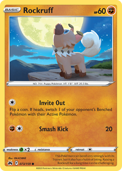 Rockruff Crown Zenith 73