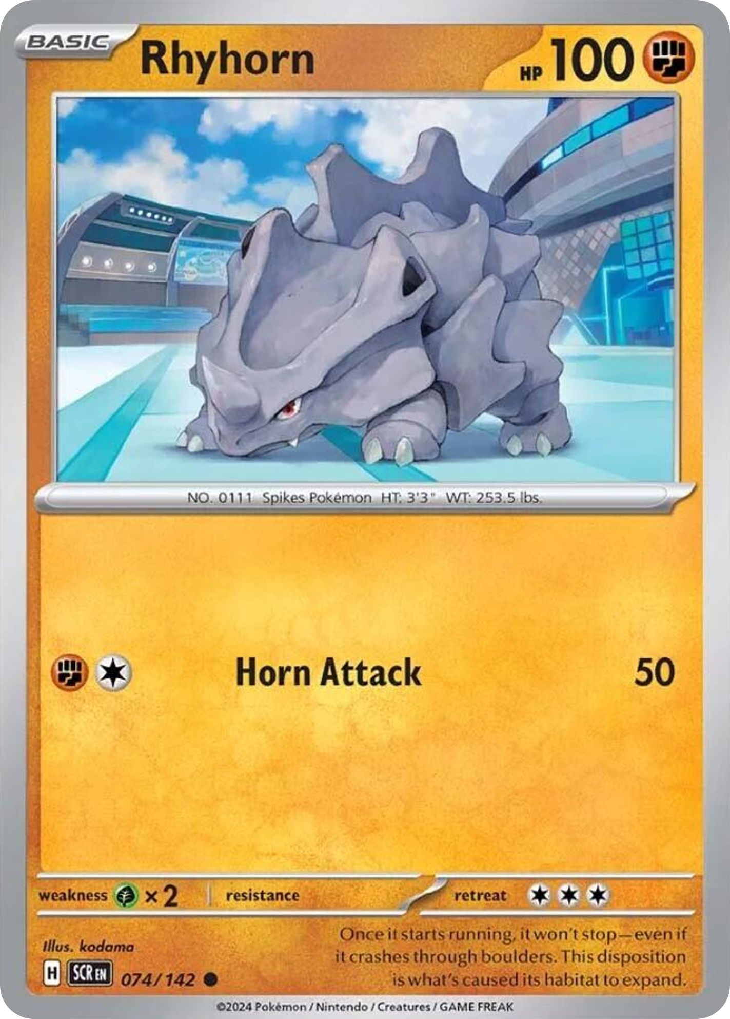 Rhyhorn Stellar Crown 74