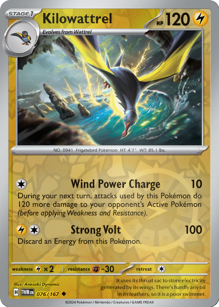 Kilowattrel [Reverse Holo] #76