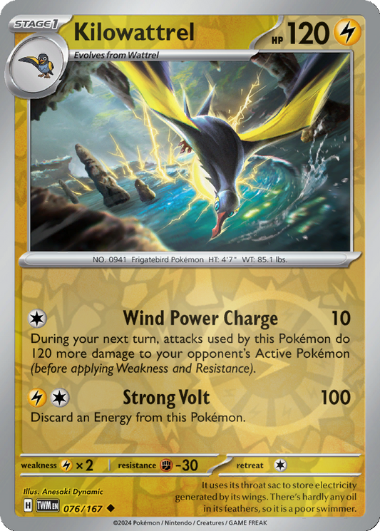 Kilowattrel [Reverse Holo] #76