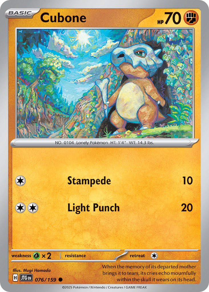 Cubone Journey Together 76