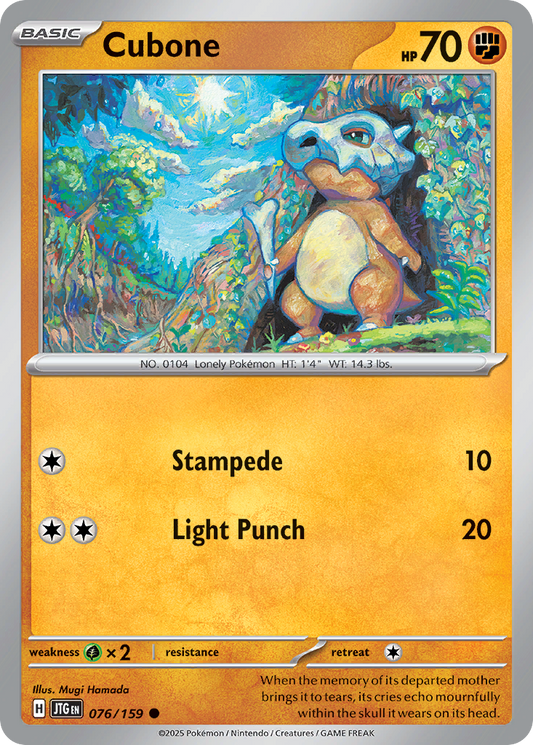 Cubone Journey Together 76
