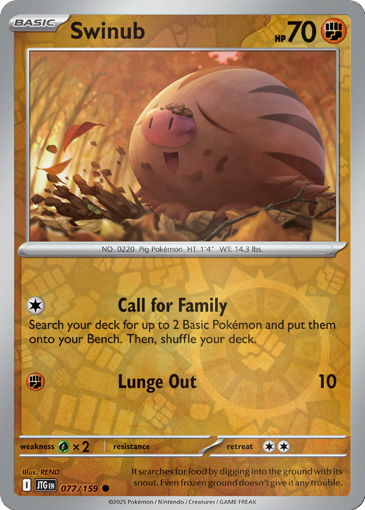 Swinub [Reverse Holo] #77