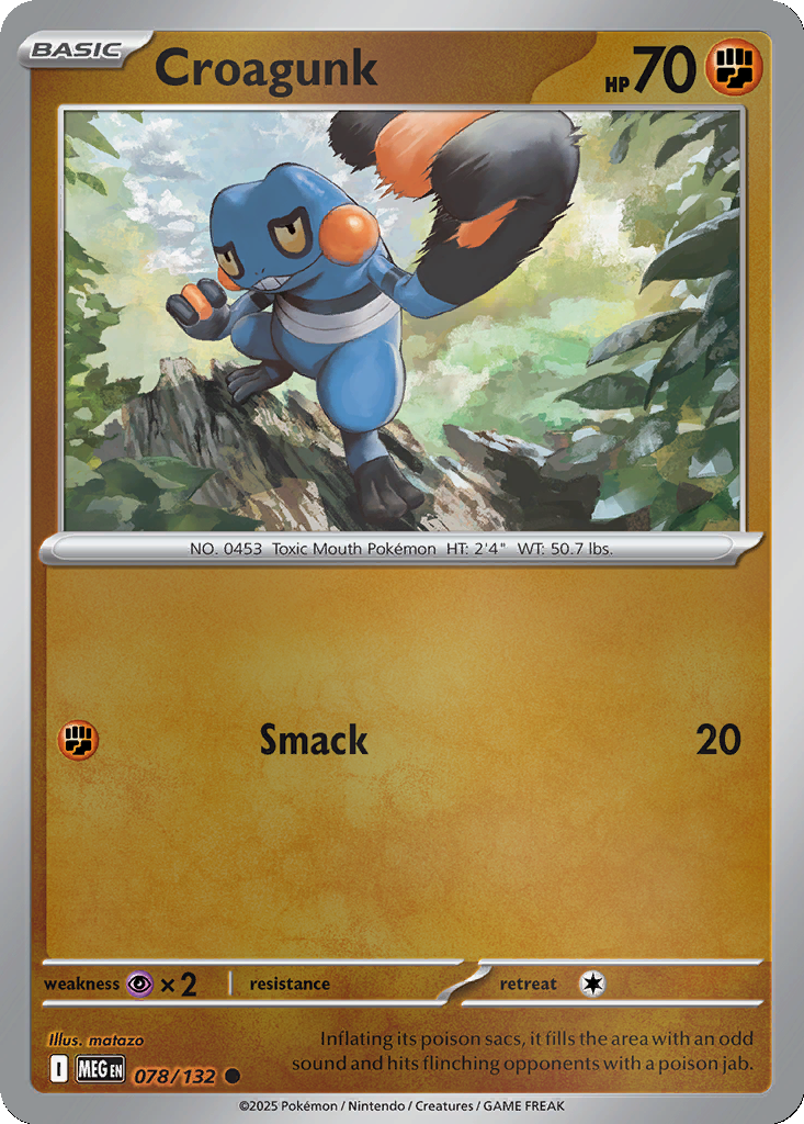 Croagunk [Reverse Holo] #78