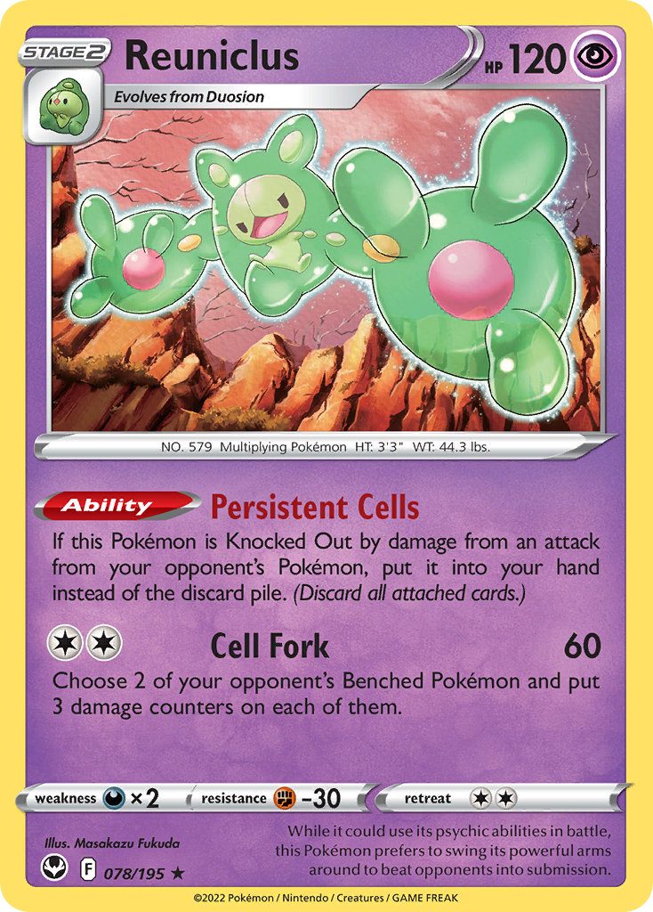 Reuniclus Silver Tempest 78