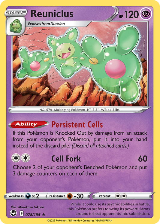 Reuniclus Silver Tempest 78