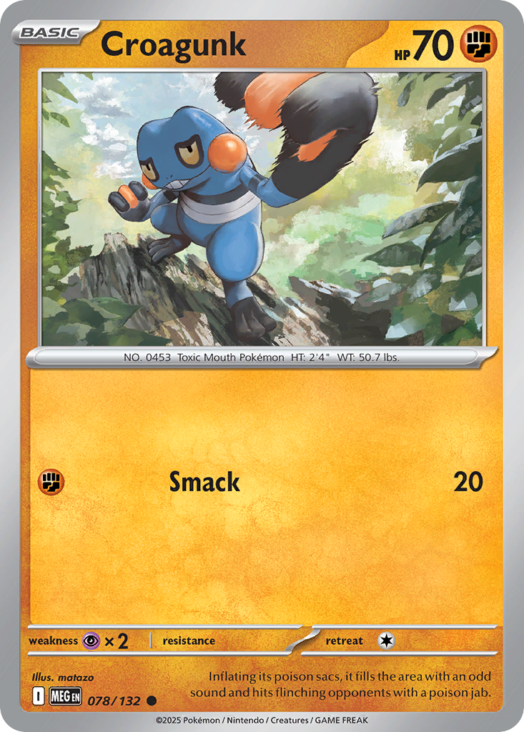 Croagunk Mega Evolution 78