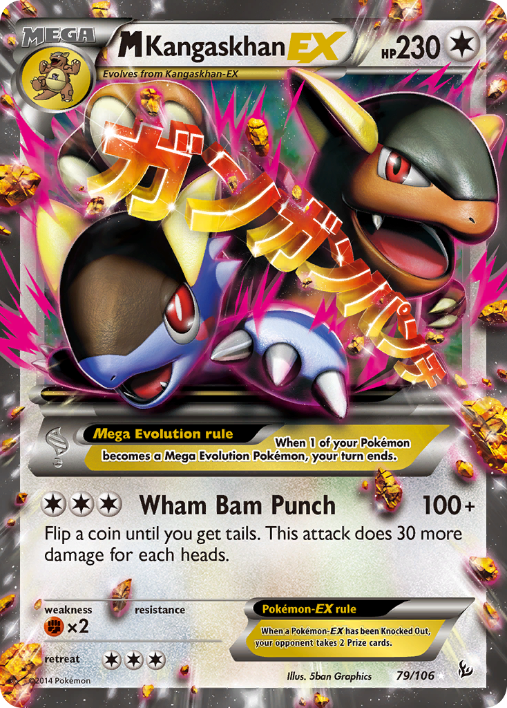 M Kangaskhan-EX Flashfire 79