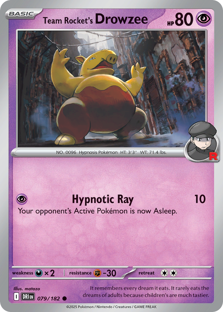 Team Rocket's Drowzee Destined Rivals 79