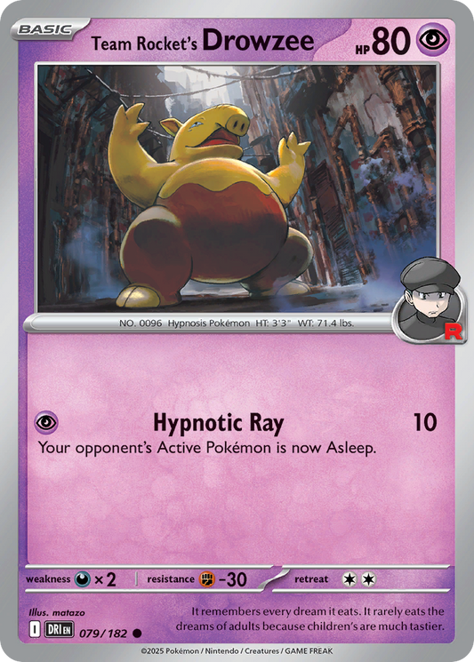 Team Rocket's Drowzee Destined Rivals 79