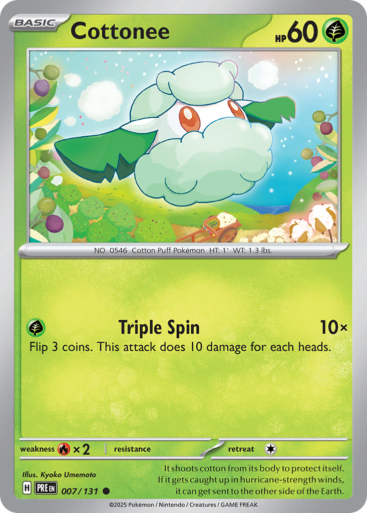 Cottonee Prismatic Evolutions 7