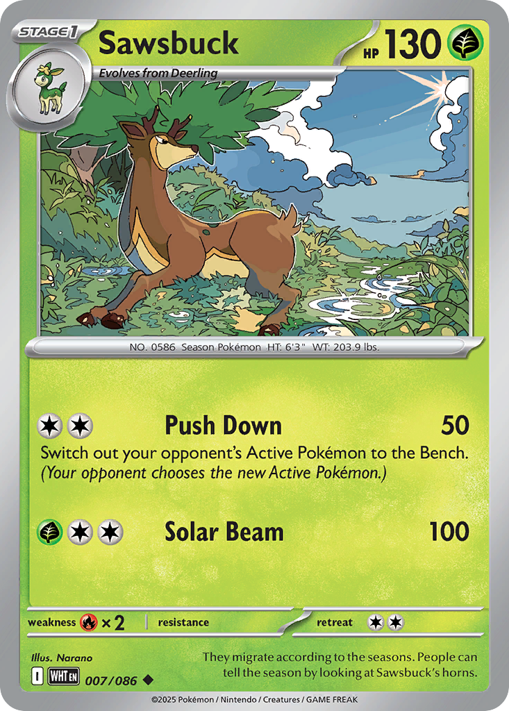 Sawsbuck White Flare 7