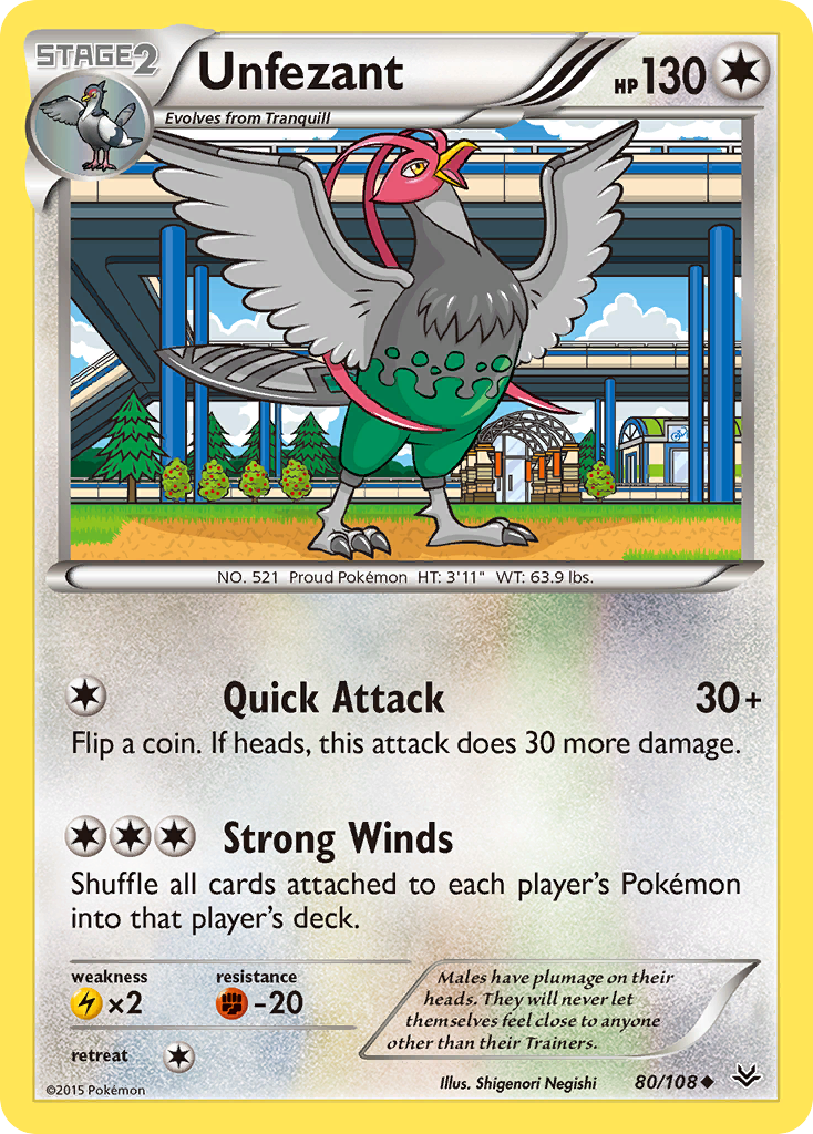 Unfezant Roaring Skies 80