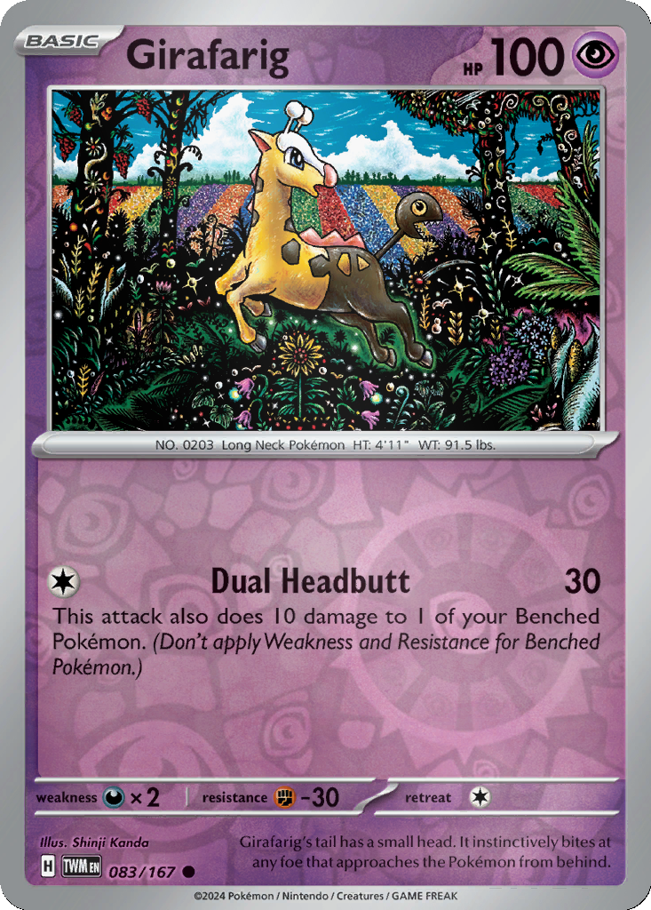 Girafarig [Reverse Holo] #83