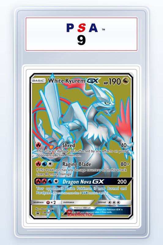 White Kyurem GX #SM141 PSA 9
