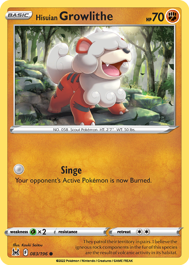 Hisuian Growlithe #83
