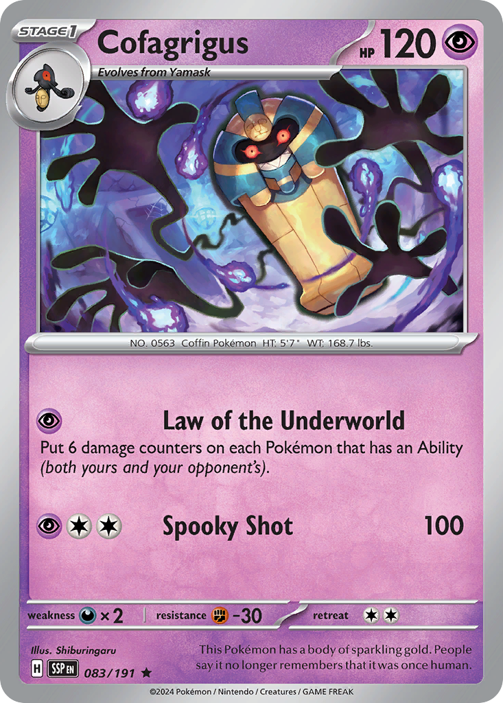 Cofagrigus Surging Sparks 83