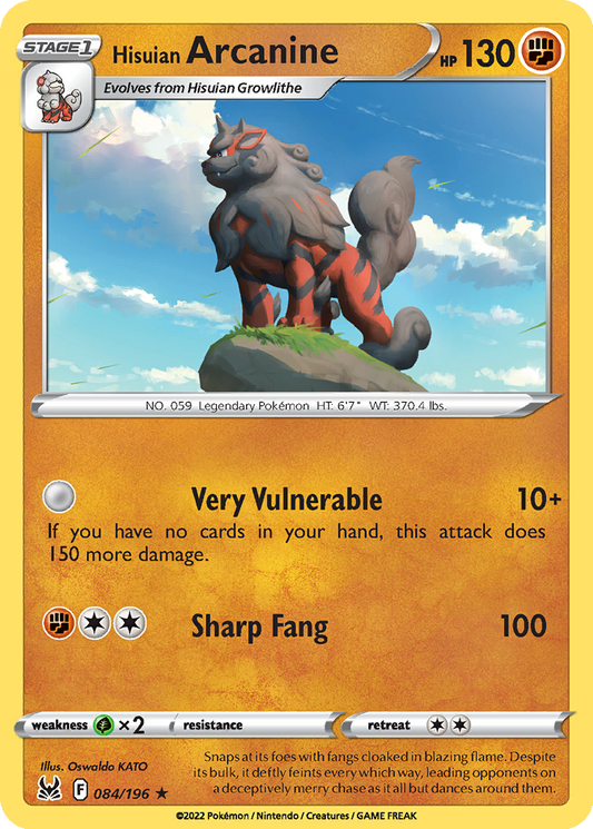 Hisuian Arcanine #84